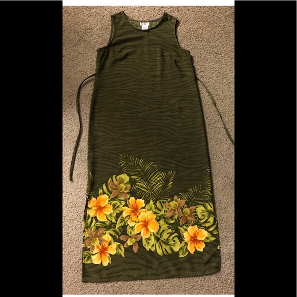 R&K Originals Dress Sz 10 🏝New without Tags Maxi Summer Beach tie waist - Picture 11 of 12